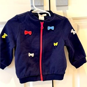 Billieblush navy jacket with bows
